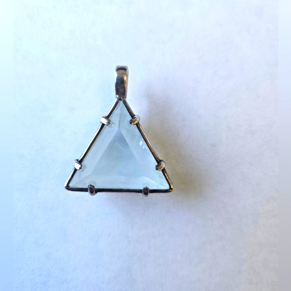 Vogel star of david cut aquamarine pendant